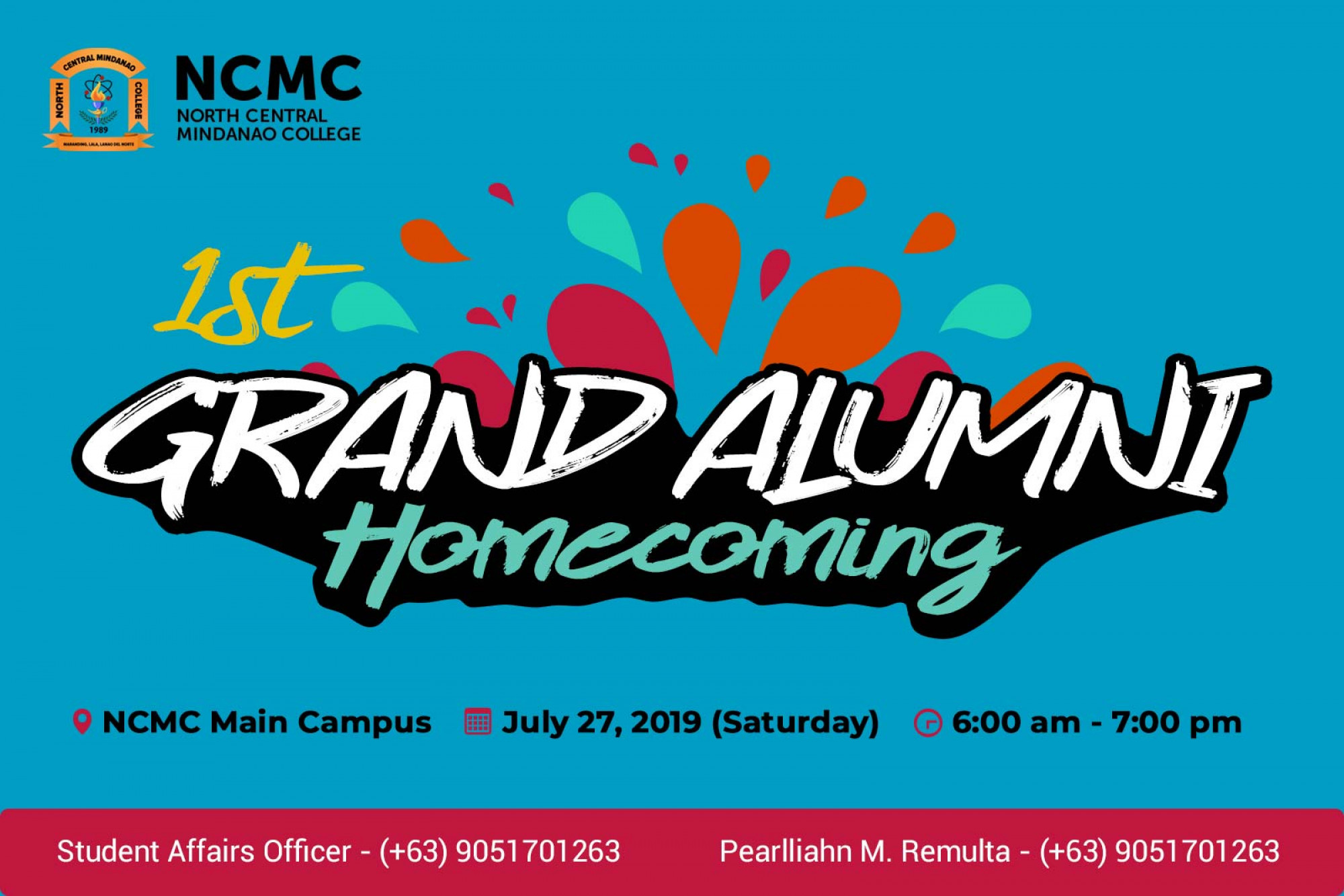 First Grand Alumni Homecoming 2019 - North Central Mindanao College